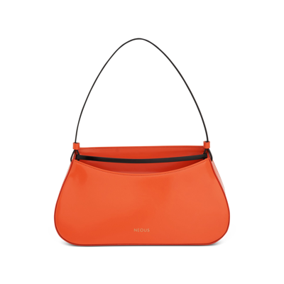 Neous Zeta Baguette Bag In Orange