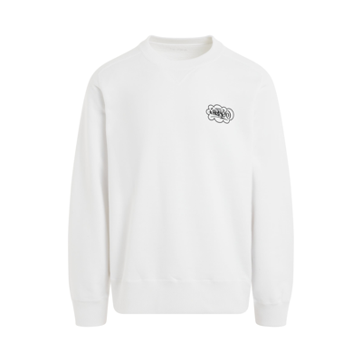 Sacai X Eric Haze Onekindword-print Sweatshirt In White