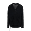 Sacai Double Reverse Knitted Long-sleeved Cardigan