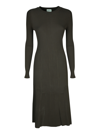 P.a.r.o.s.h Ribbed-knit Green Dress In Green