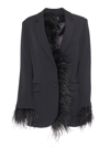 MICHAEL KORS BLAZER WITH FEATHERS