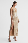 SIGNIFICANT OTHER SIGNIFICANT OTHER SEQUIN V-NECK MAXI DRESS