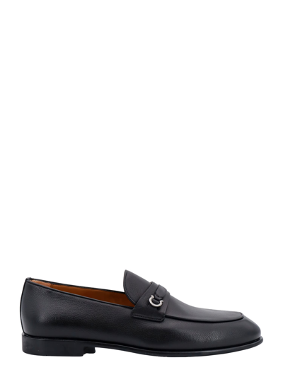 Ferragamo Florida Penny Loafers In Leather In Black