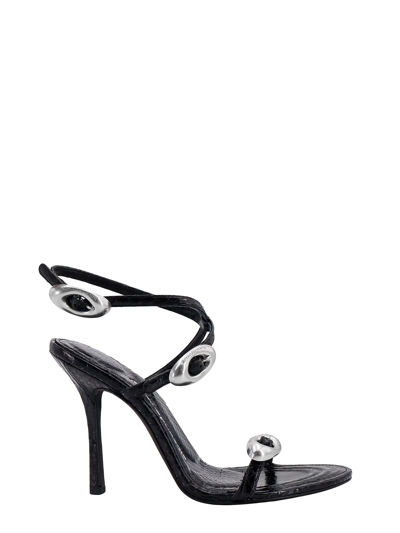 Alexander Wang Leather Sandals With Croco Print In Multi