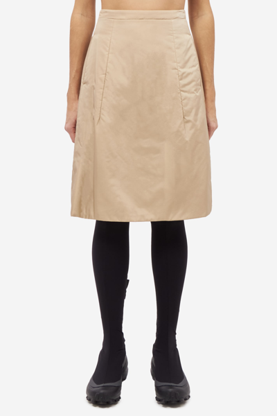 Aspesi Knee-length Padded Skirt In Neutrals