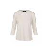 Weekend Max Mara Womens White Multia Round-neck Stretch-cotton T-shirt