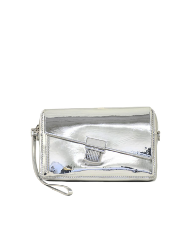 Msgm Designer Handbags Women's Silver Handbag In Argenté