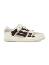 Amiri Beige And Brown Leather Low Top Trainers For Men In Brown
