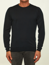 John Smedley Black Merino Jumper In Black