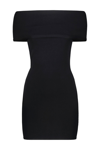 Wardrobe.nyc Viscose Blend Mini Dress In Blk Black