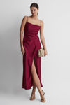 SIGNIFICANT OTHER SIGNIFICANT OTHER COWL NECK SATIN MAXI DRESS