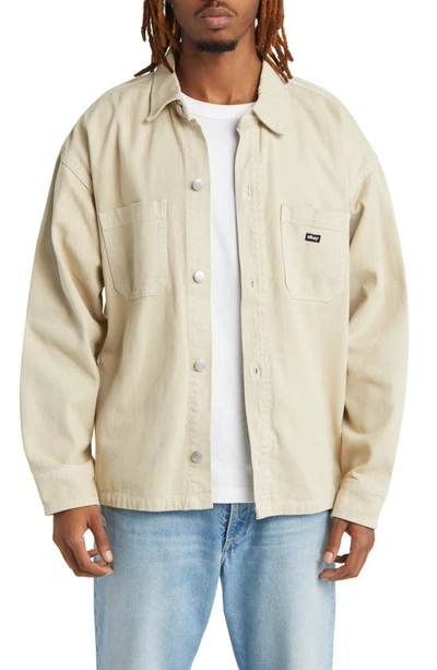 Obey Milton Shirt Jacket In Clay