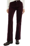 MANGO MANGO MID RISE FLARE CORDUROY JEANS