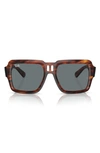 Ray Ban Ray-ban Magellan Square Sunglasses, 54mm In Striped Havana
