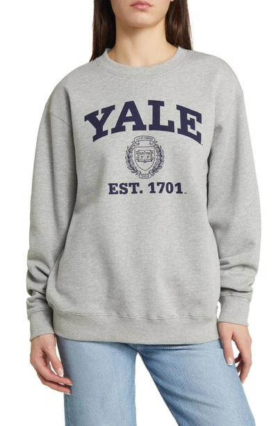 Golden Hour Yale Graphic Sweatshirt In Heather Grey