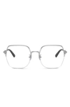 Tiffany & Co 56mm Square Optical Glasses In Silver