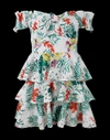 CAROLINE CONSTAS Helene Ruffle Lace Dress