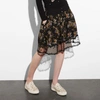 Coach Floral-print Skirt In Black Multi