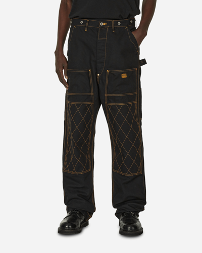Kapital Lumber Straight-leg Panelled Jeans In Black