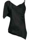 AREA AREA ONE SHOULDER FLARED TOP - BLACK,S17CBST0712210723