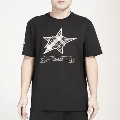 Pro Standard Mens Dallas Stars  Stars Pro Prep Drop Shoulder T-shirt In Black/black