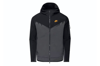 Pre-owned Nike Sportswear Tech Fleece Full-zip Hoodie Black/dark Smoke Grey