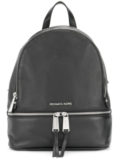 Michael Kors Multi-zips Backpack In Black