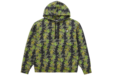 Pre-owned Supreme The North Face Leaf Hooded Sweatshirt Black