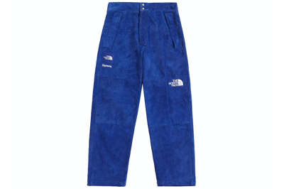 Pre-owned Supreme The North Face Suede Mountain Pant Blue