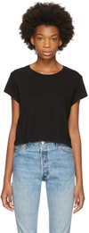 Re/done Black 1950's Boxy T-shirt