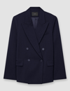 Joseph Tailoring Wool Stretch Jaden Jacket In Navy