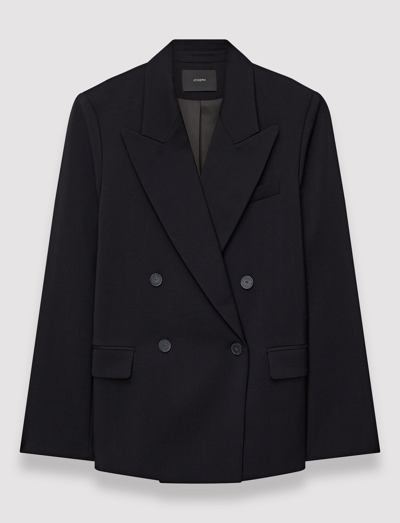 Joseph Tailoring Wool Stretch Jaden Jacket In Black