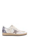 Golden Goose Ball-star Glitter Low-top Sneakers In White