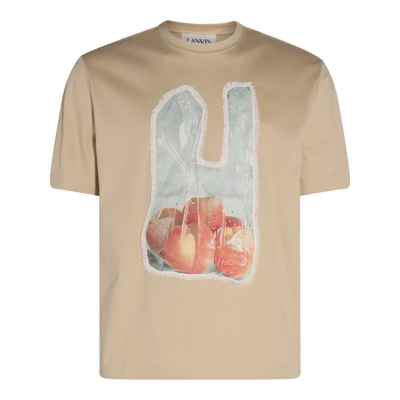 Lanvin Cotton T-shirt In Sand