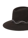 MAISON MICHEL PIERRE FEDORA HAT,1051010001