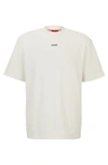 Hugo Boss Cotton-jersey Relaxed-fit T-shirt With Logo Print In White
