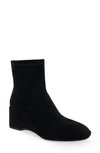 Aerosoles Auk Boot-ankle Boot-wedge In Black Faux