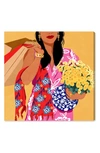 WYNWOOD STUDIO WYNWOOD STUDIO FASHION FLOWER SHOPPING CANVAS WALL ART