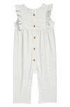 Nordstrom Ruffle Romper In Teal Steam
