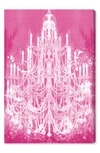Wynwood Studio Candles Chandelier Canvas Wall Art In Pink