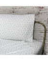 Melange Home Set Of Two 200 Thread Count Cotton Percale La Fleur Pillowcases