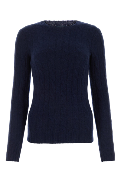POLO RALPH LAUREN POLO RALPH LAUREN MIDNIGHT BLU CASHMERE CARDIGAN