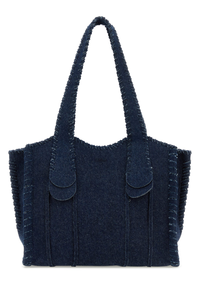 Chloé Mony Tote Bag In Blue
