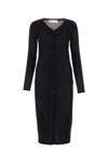 Tory Burch Viscose Cardigan With Long Cut And Ribbed Accents