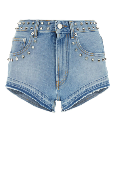 Alessandra Rich Shorts In Blue