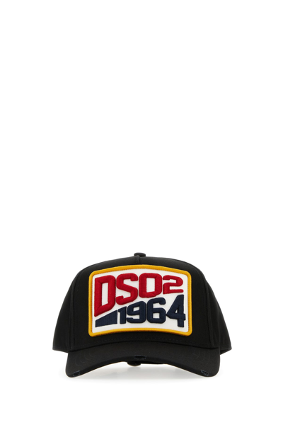 Dsquared2 Baseball Cap With Patch In Black