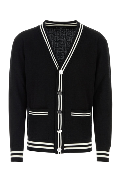 Balmain Cardigan In Black