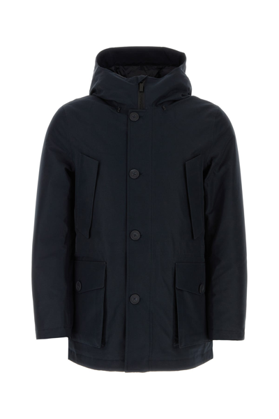 Woolrich Stretch Down Parka In Negro