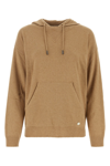 Woolrich Hooded Sweater With Drawstring And Kangaroo Pocket In Brown