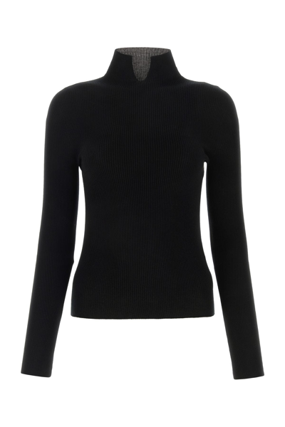 A.p.c. Black Cashmere Blend Sweater